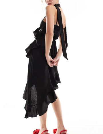 Rochie midi Miss Selfridge, negru