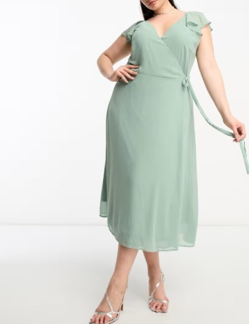 Rochie midi Evoked by Vila, verde