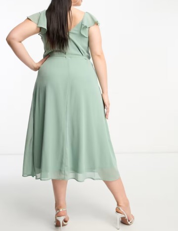 Rochie midi Evoked by Vila, verde