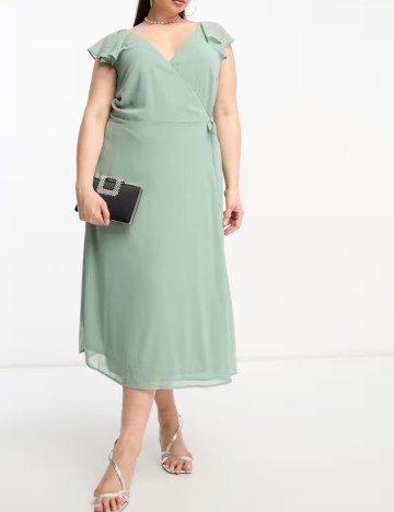 Rochie midi Evoked by Vila, verde