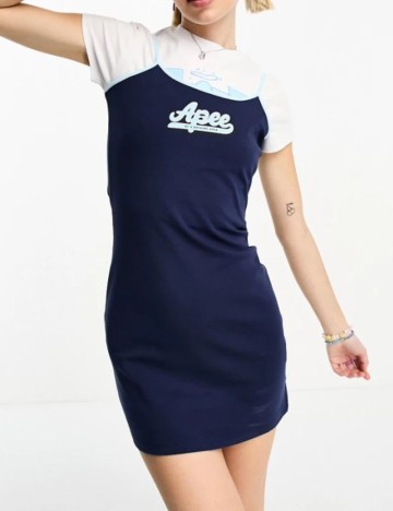 Rochie mini Apee by A Bathing Ape, albastru