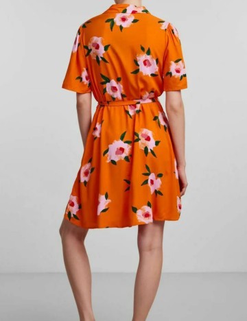 Rochie mini Pieces, portocaliu