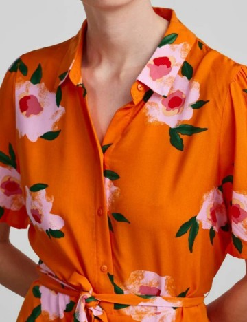 Rochie mini Pieces, portocaliu