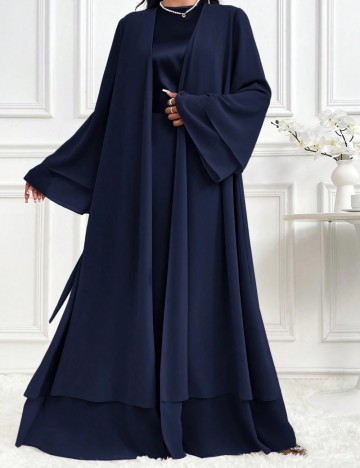 Cardigan lung Shein, albastru