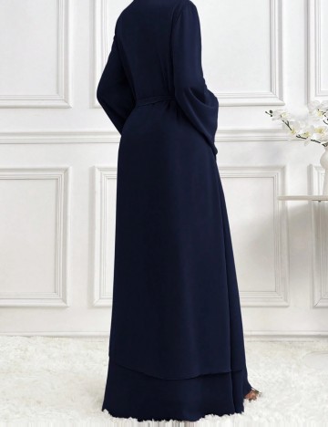Cardigan lung Shein, albastru