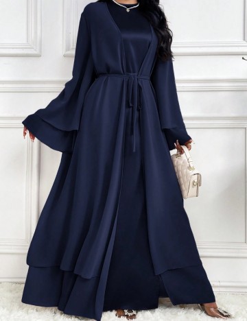 Cardigan lung Shein, albastru