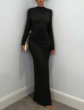 Rochie maxi SHEIN BAE, negru