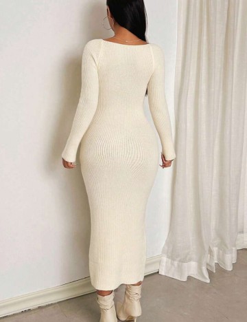 Rochie midi Shein, crem