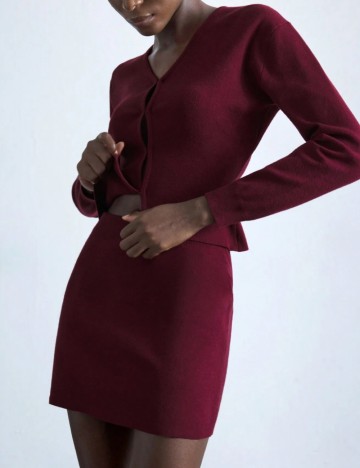 Compleu Shein, burgundy