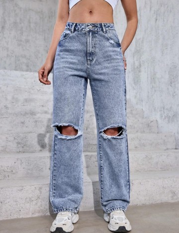 Jeans Shein, albastru