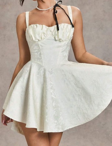 Rochie mini Shein, crem