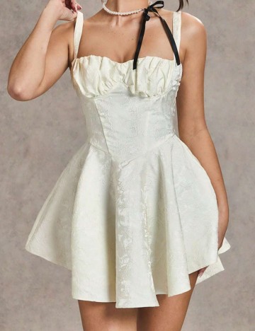 Rochie mini Shein, crem