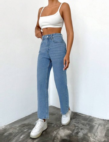 Jeans Shein, albastru