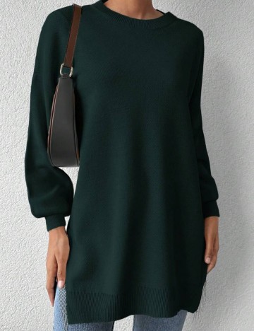 Pulover lung Shein, verde