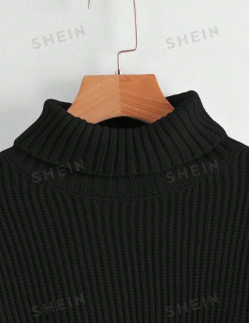 Pulover Romwe by Shein, negru