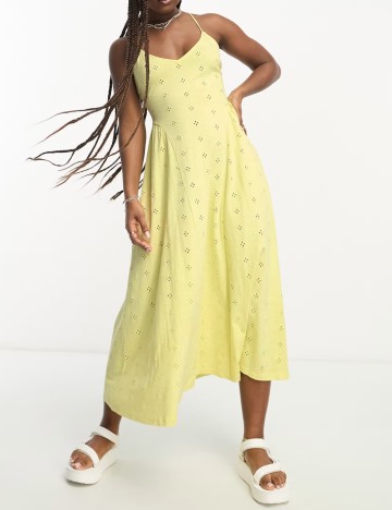 Rochie midi ASOS, galben