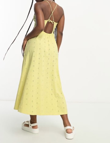 Rochie midi ASOS, galben