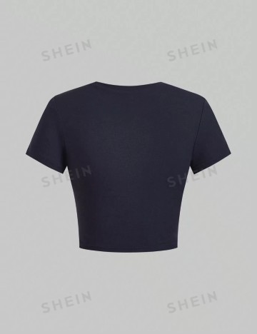 Top Shein, albastru