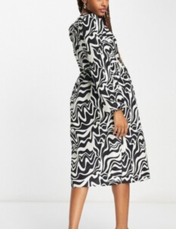 Rochie midi Monki, mix culori