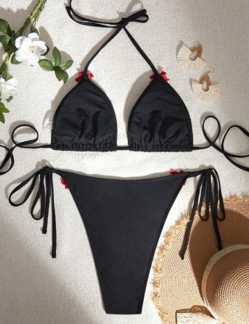 Costum de baie Shein Curve+, negru