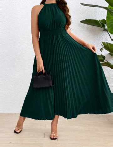 Rochie maxi Shein Curve+, verde