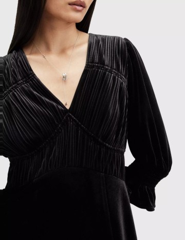 Rochie midi Allsaints, negru