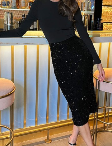 Rochie maxi AX Paris, negru