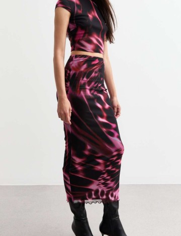 Fustă midi New look, mix culori