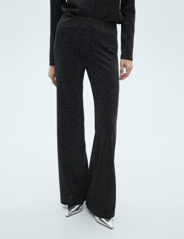 Pantaloni Mango, negru
