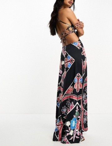 Rochie maxi Topshop, mix culori