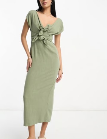 Rochie maxi ASOS, verde