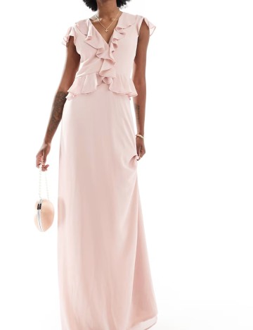 Rochie maxi TFNC, roz