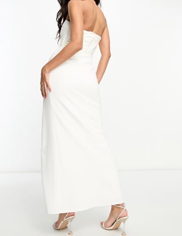 Rochie maxi Little Mistress, ivory