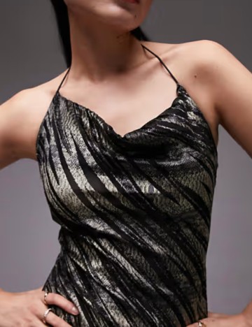 Rochie midi Topshop, mix culori