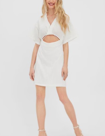 Rochie mini Vero Moda, alb