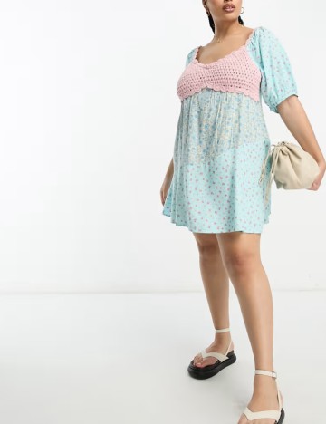 Rochie mini ASOS, albastru