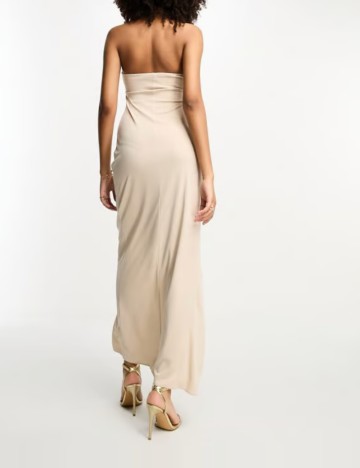 Rochie maxi ASOS, bej