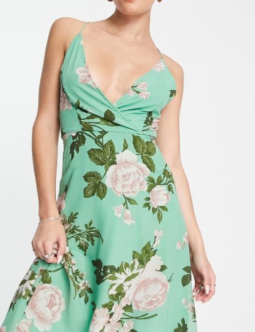 Rochie midi ASOS, verde