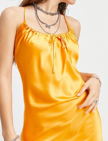 Rochie midi Reclaimed vintage, portocaliu