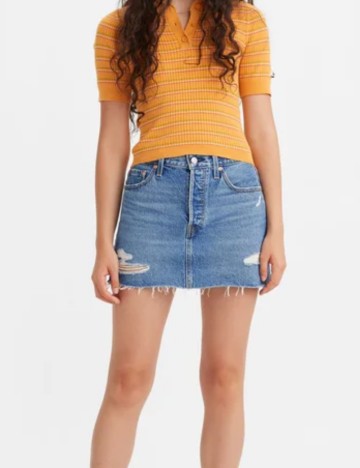 Fustă de blugi Levi's, albastru