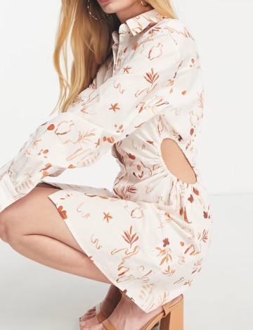 Rochie mini Peppermayo, crem