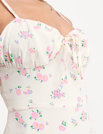 Rochie mini Collective, alb