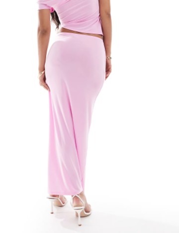 Fustă maxi ASOS, roz