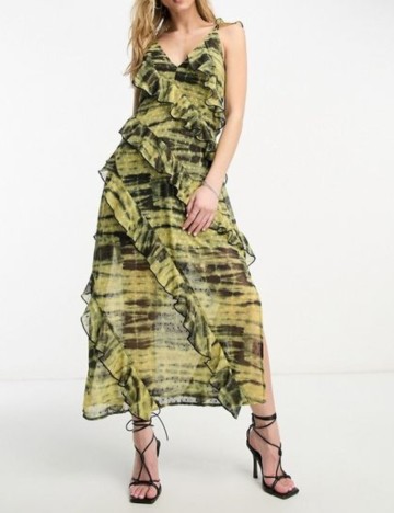 Rochie midi ASOS, mix culori