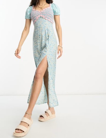 Rochie midi ASOS, mix culori