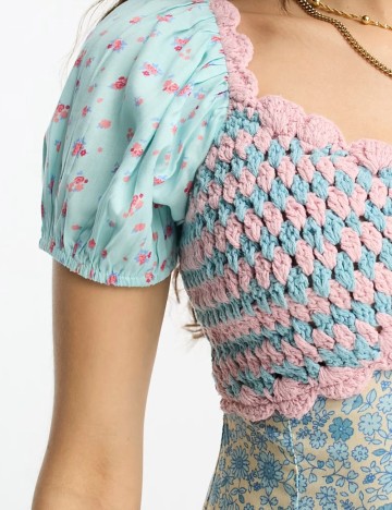 Rochie midi ASOS, mix culori