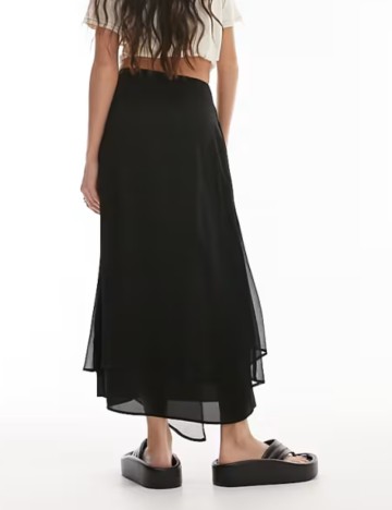 Fustă maxi Topshop, negru