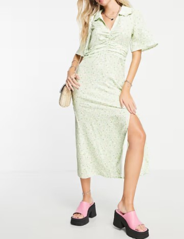 Rochie midi Only, verde