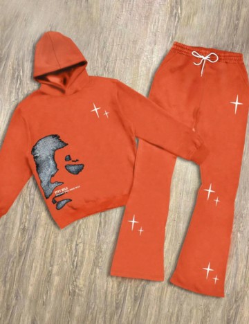 Compleu MANFINITY by Shein, portocaliu