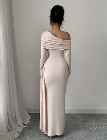 Rochie maxi Shein, crem